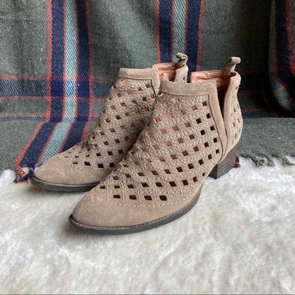 Jeffery Campbell “Taggart” Suede Ankle Booties - Picture 2 of 7